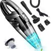 Handheld Vacuum Cleaner; Cordless Rechargeable Lightweight Portable Mini Hand Vac With Powerful Cyclonic Suction For Wet Dry Car Pet Hair Home Use