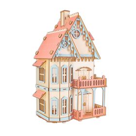 3D Wooden Puzzle for Adults DIY Assembly Bulid Model Kit Home Decor Gift - Gothic Architecture