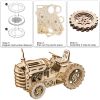 Robotime ROKR DIY 3D Wooden Puzzle Mechanical Gear Drive Tractor Assembly Toys for Kids Drop Shipping LK401