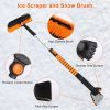 5 in 1 Detachable Snow Remover Kits Extendable Ice Scraper Snow Shovel 180Â° Adjustable Snow Brush Head for Car Windshield Roof