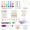 5327Pcs Clay Beads Bracelet Making Kit Jewelry Making Craft Kits with 24 Colors Flat Beads Letter Beads Birthday Gifts for Age 5-12 Girls