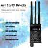 G618 Three Antennas Professional Radio Frequency Detection Device Gsm GPS RF Signal Detector Anti Wiretapping Wireless Camera Detects