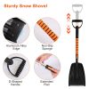 5 in 1 Detachable Snow Remover Kits Extendable Ice Scraper Snow Shovel 180Â° Adjustable Snow Brush Head for Car Windshield Roof