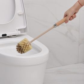 Wooden Household Handle Toilet Brush Cleaning Tools Bathroom Cleaning Brush Kitchen Floor Cleaner Brushes (Option: 861078)