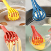 1pc; Multifunctional 3-in-1 Egg Whisk Food Holder Noodle Holder Baking Tool Egg Stirrer Manual Whisk 1 Pack 11.02''Ã—2.76''