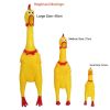 Hot Sell Screaming Chicken Pets Dog Toys Squeeze Squeaky Sound Funny Toy Safety Rubber For Dogs Molar Chew Toys